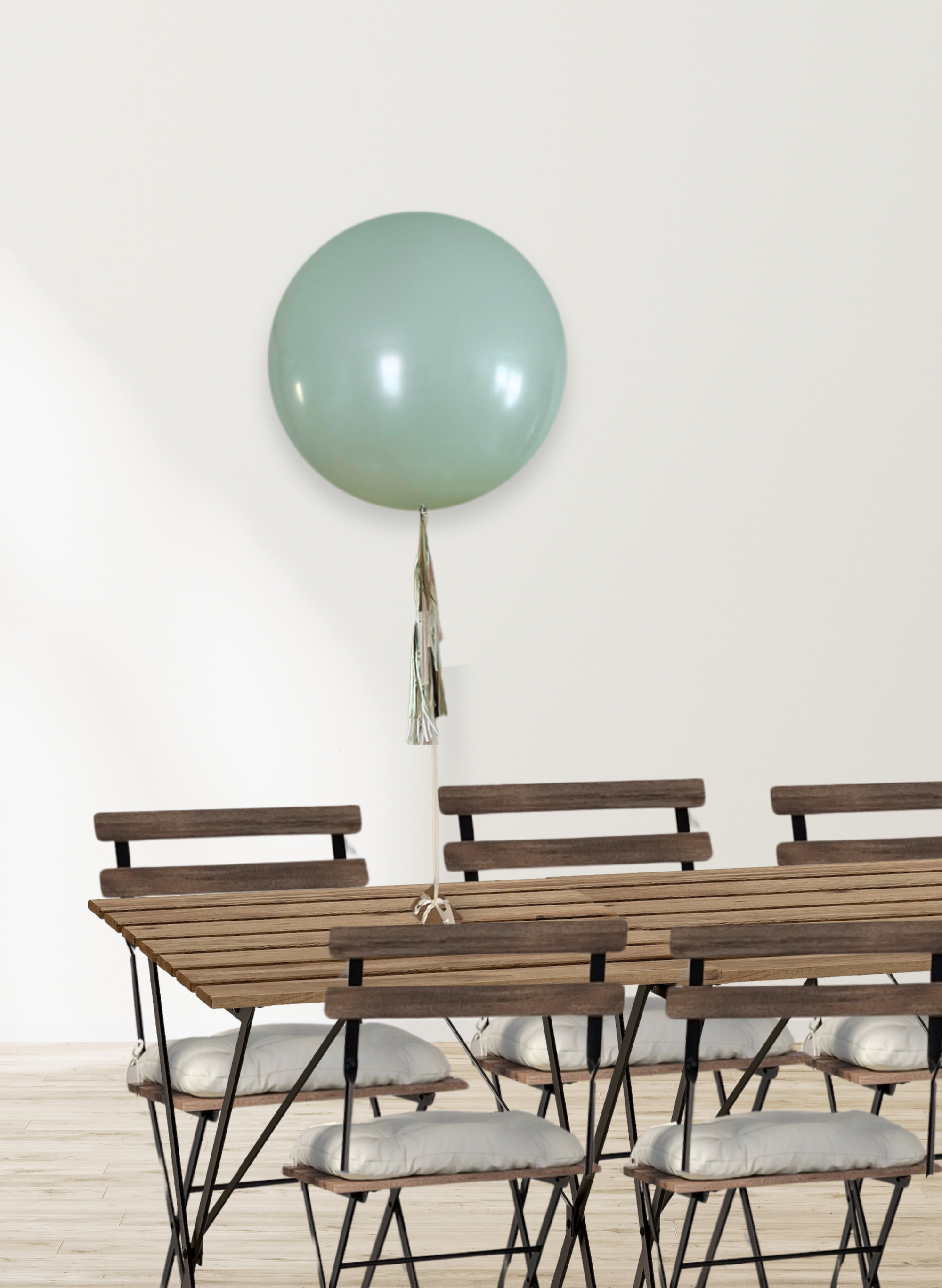 Customizable - Jumbo Balloon Centerpiece with Skirt Tassel