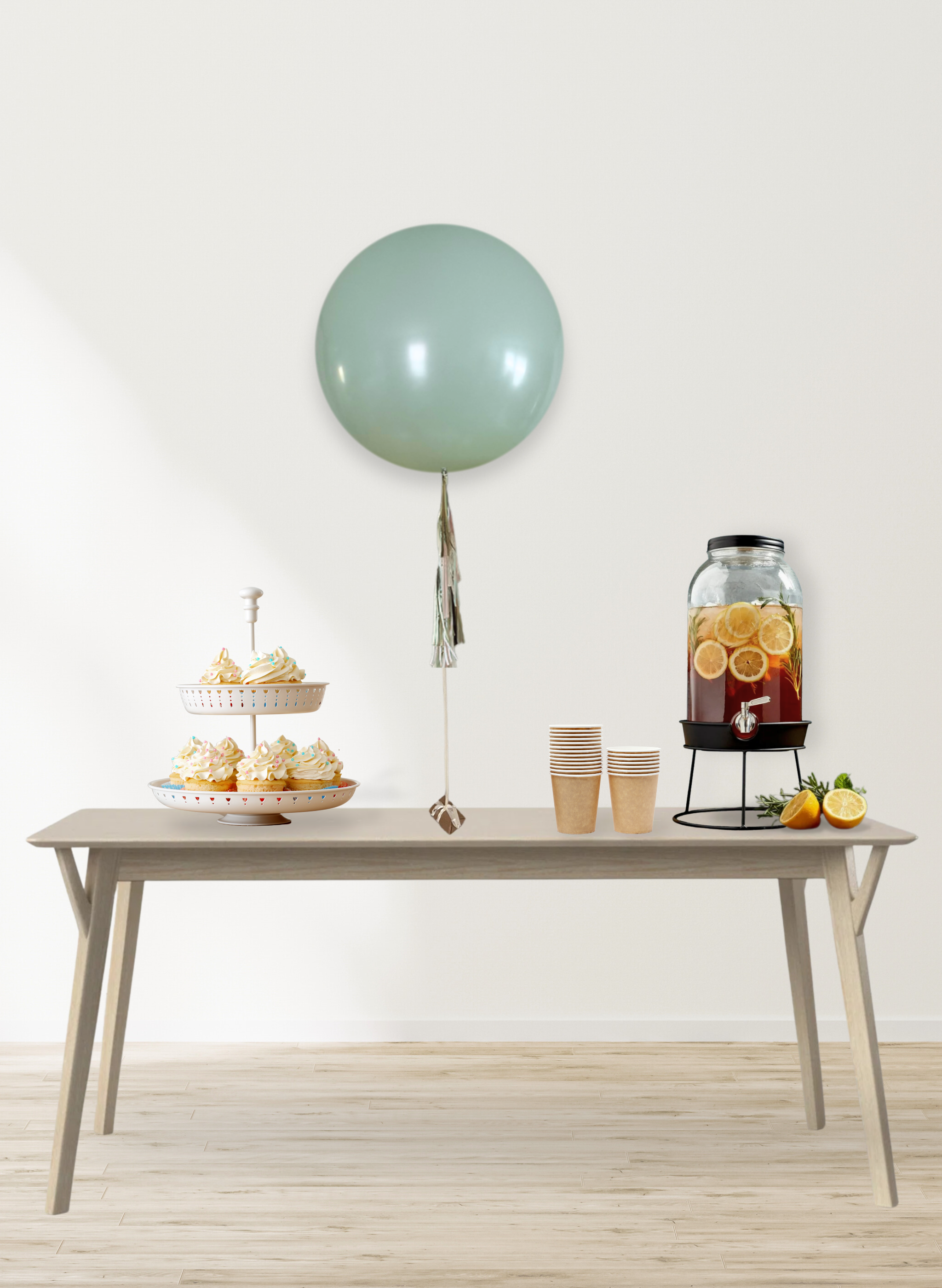 Customizable - Jumbo Balloon Centerpiece with Skirt Tassel