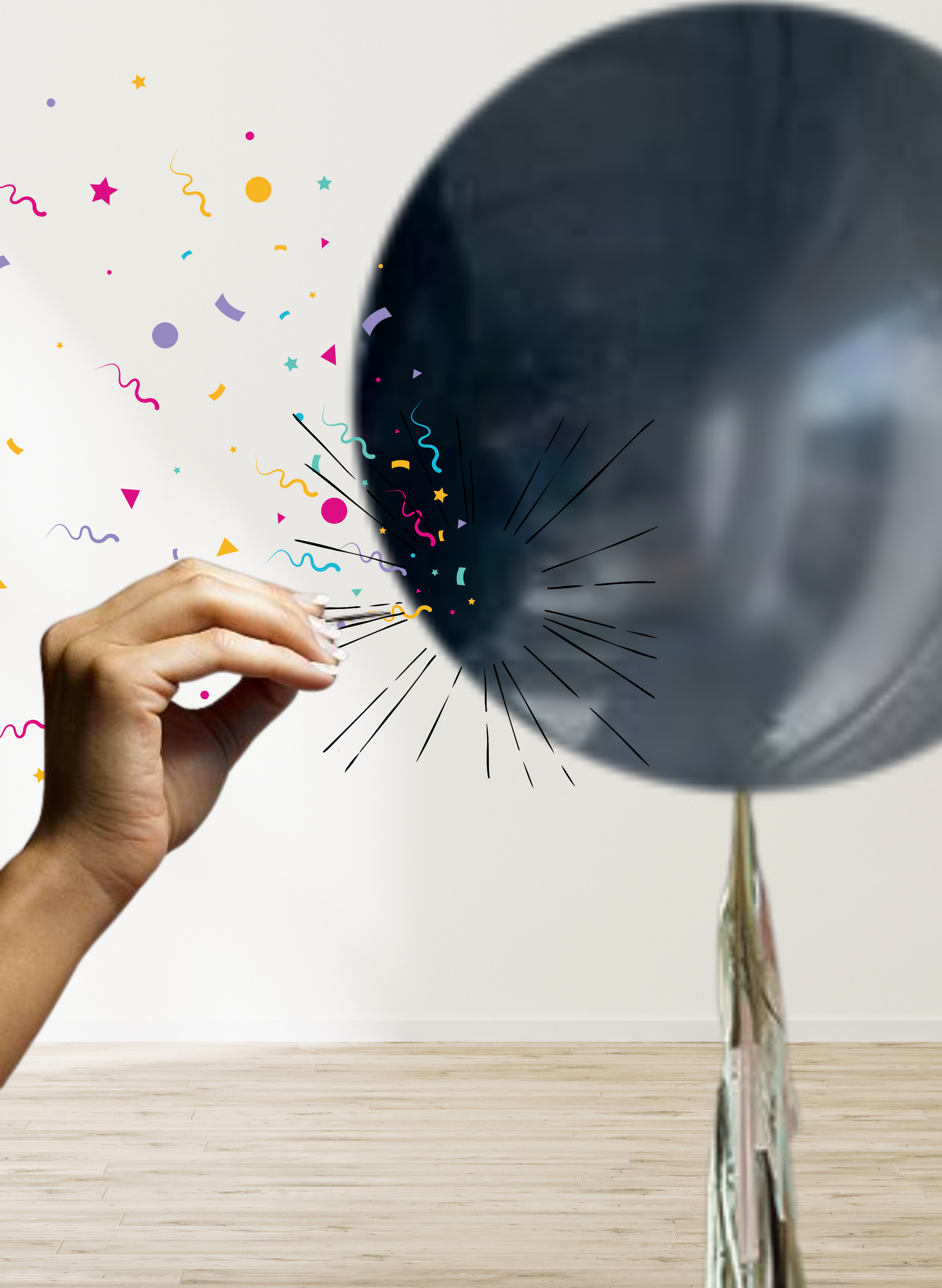 Customizable - Surprise Jumbo Balloon with Tassel