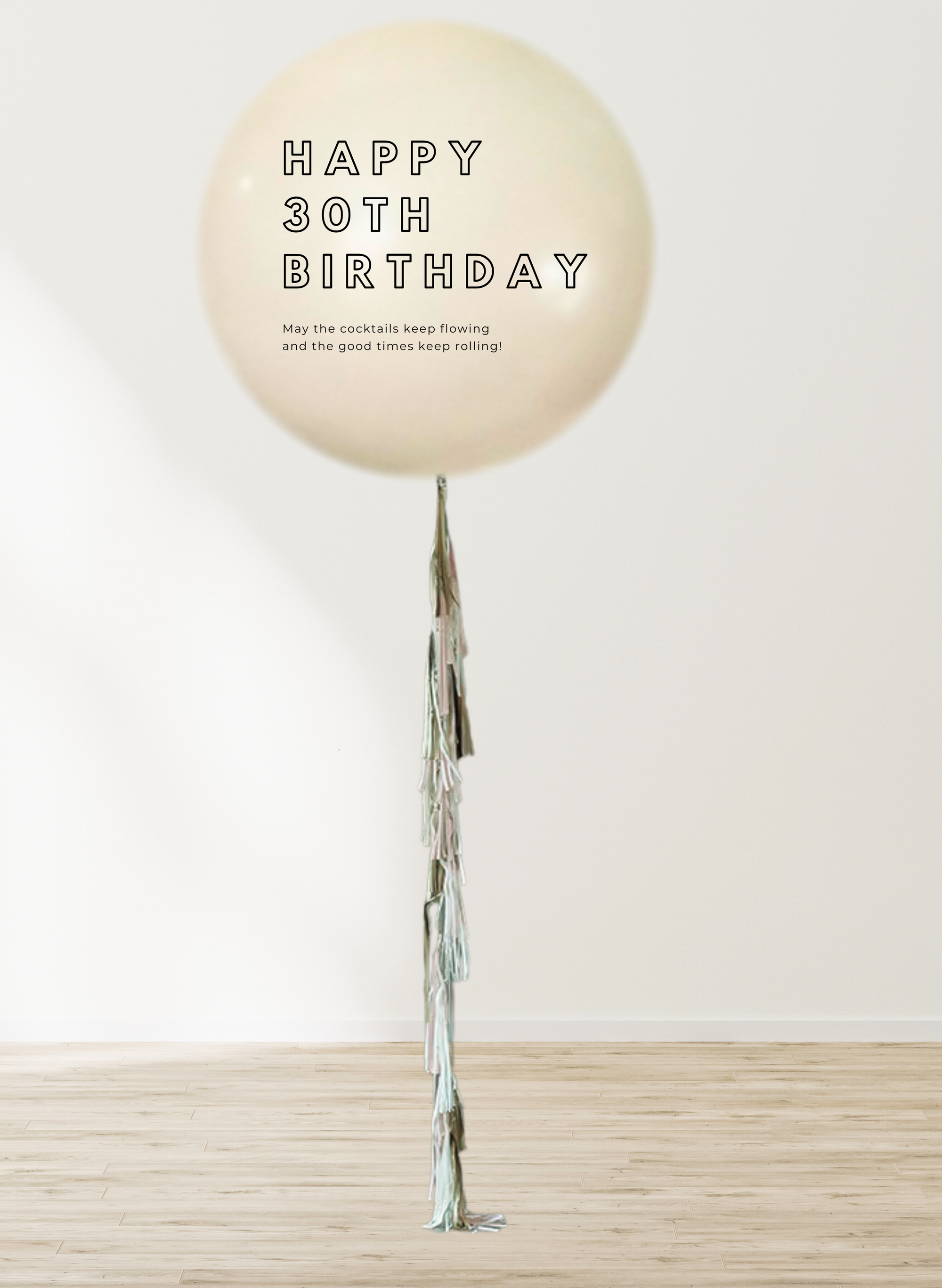Customizable - Surprise Jumbo Balloon with Tassel
