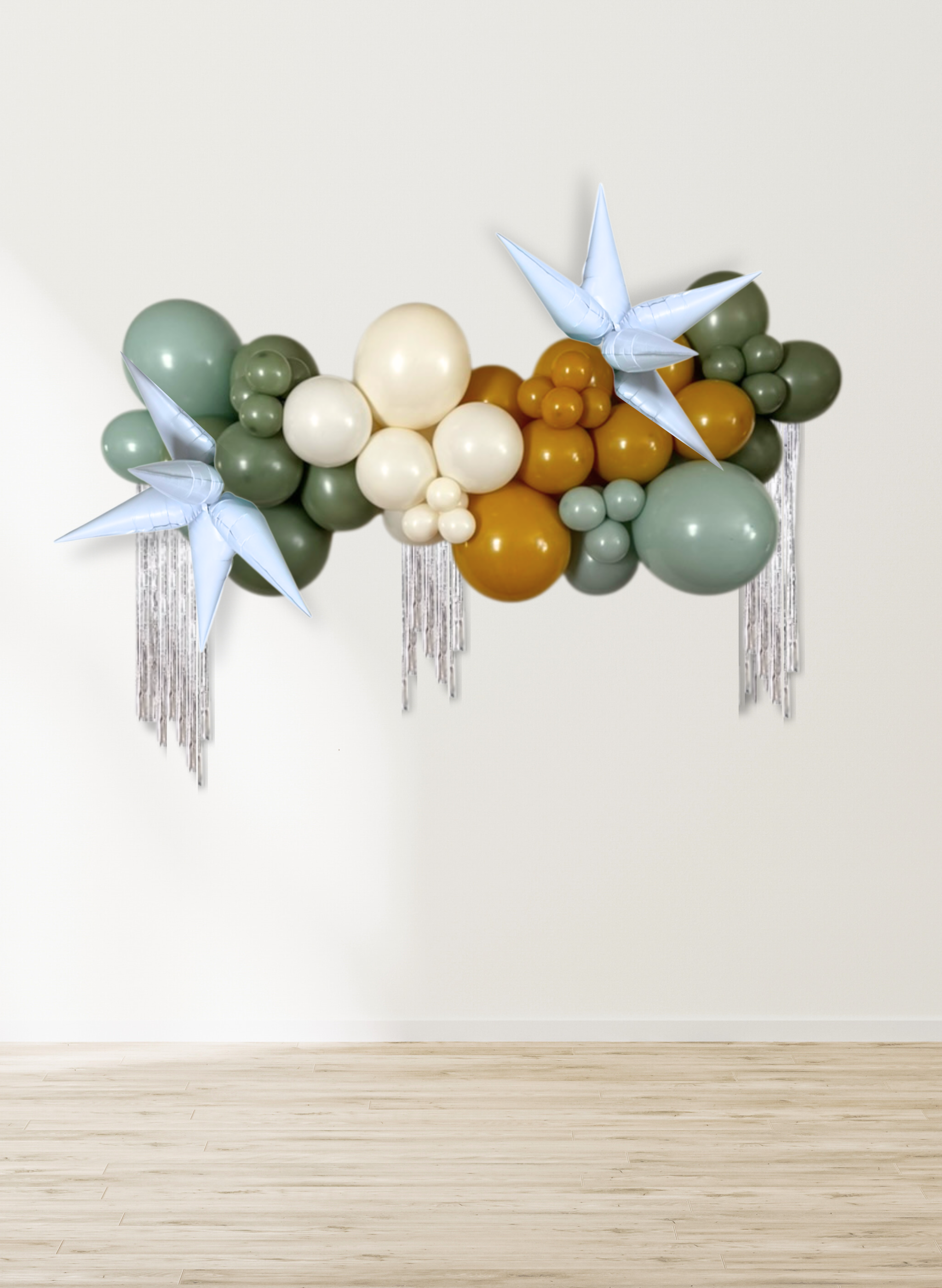 Customizable - The Balloon Garland with Fringe and Starbust