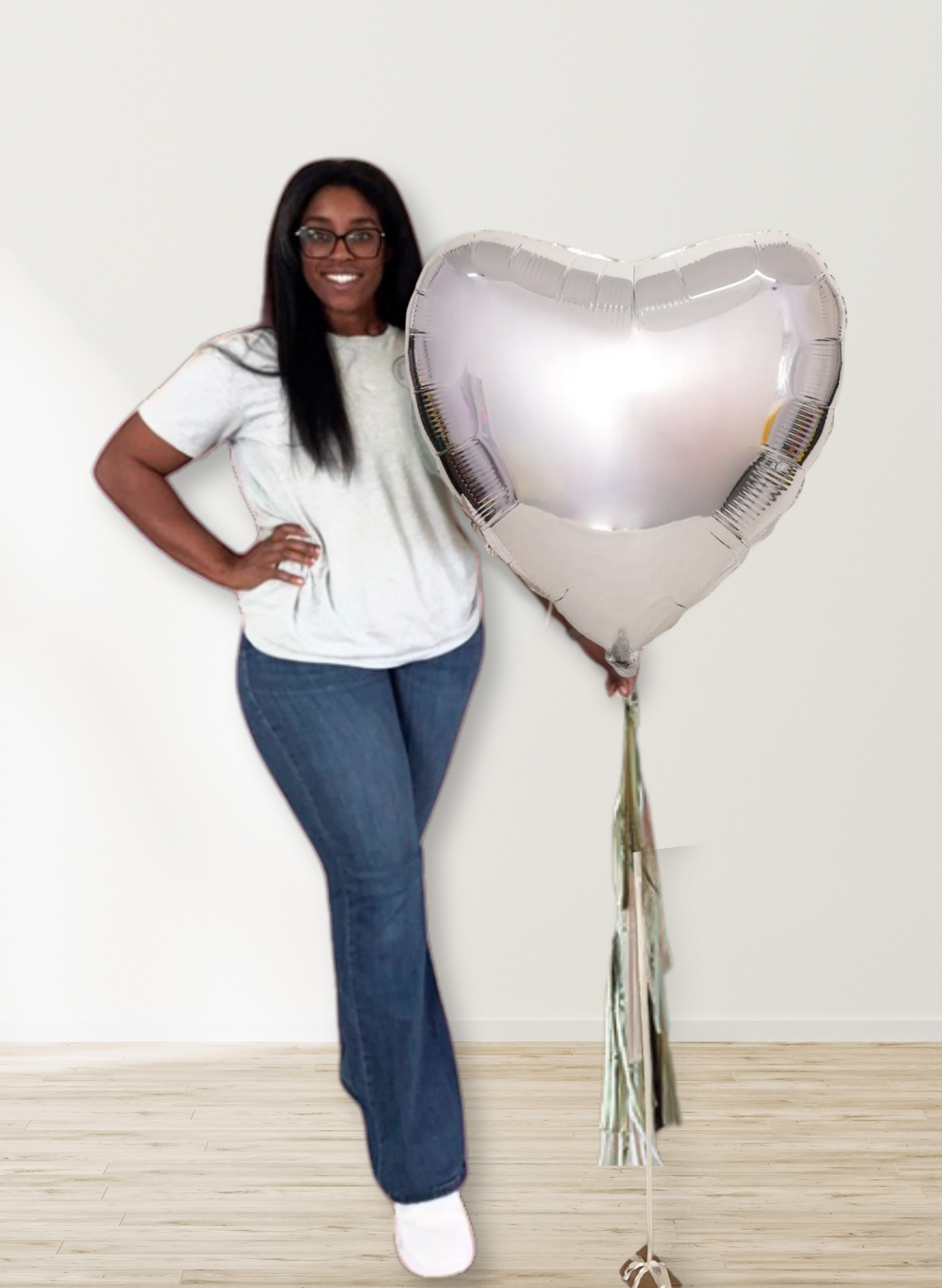 Customizable - Large Foil Heart
