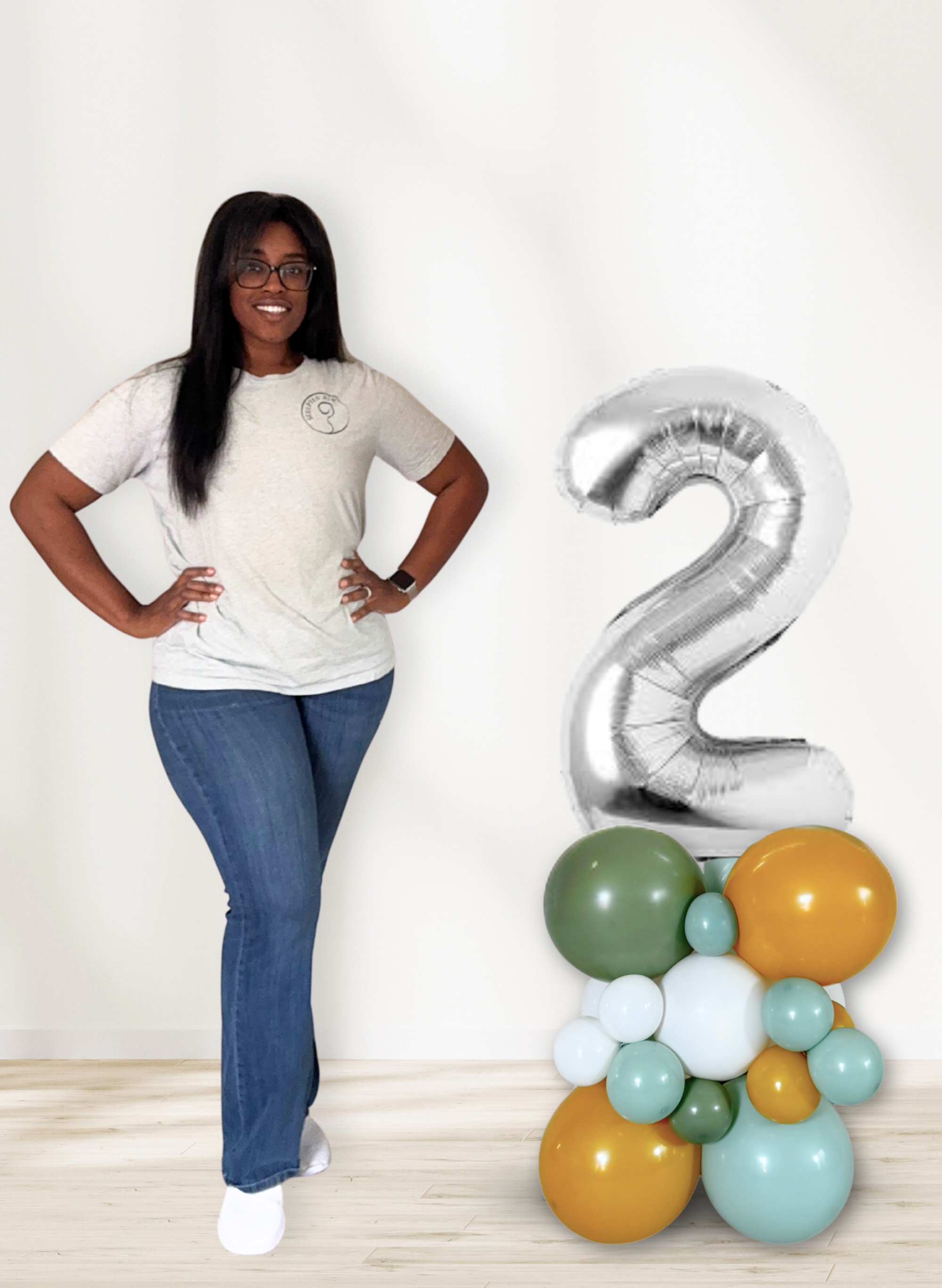Customizable - Number Balloon Stack