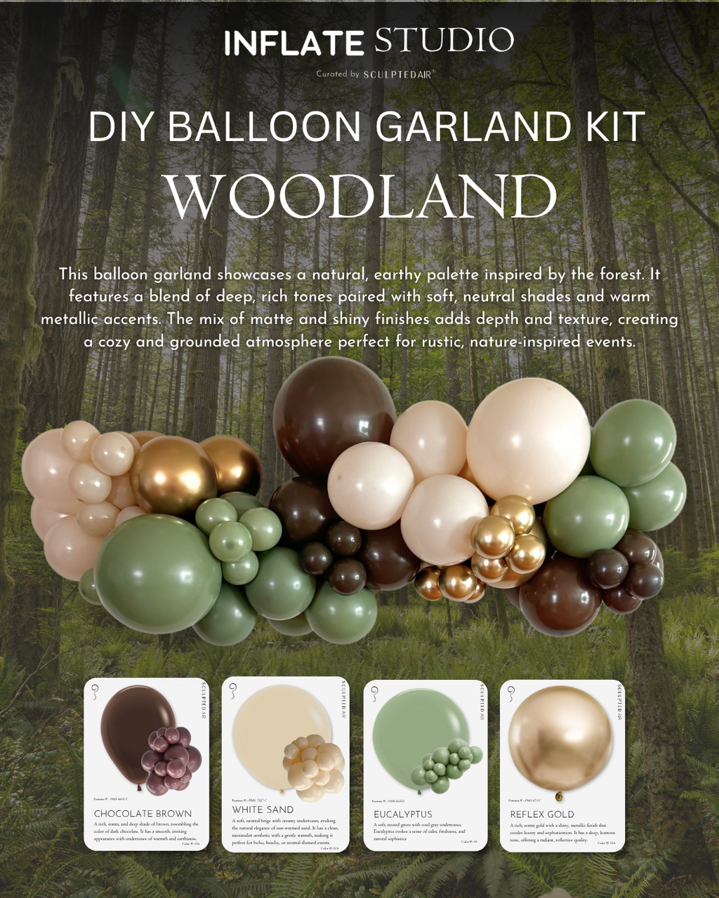 DIY KIT - The Balloon Garland - Woodland