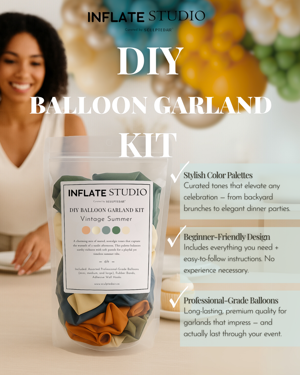 DIY KIT - The Balloon Garland - Vintage Summer