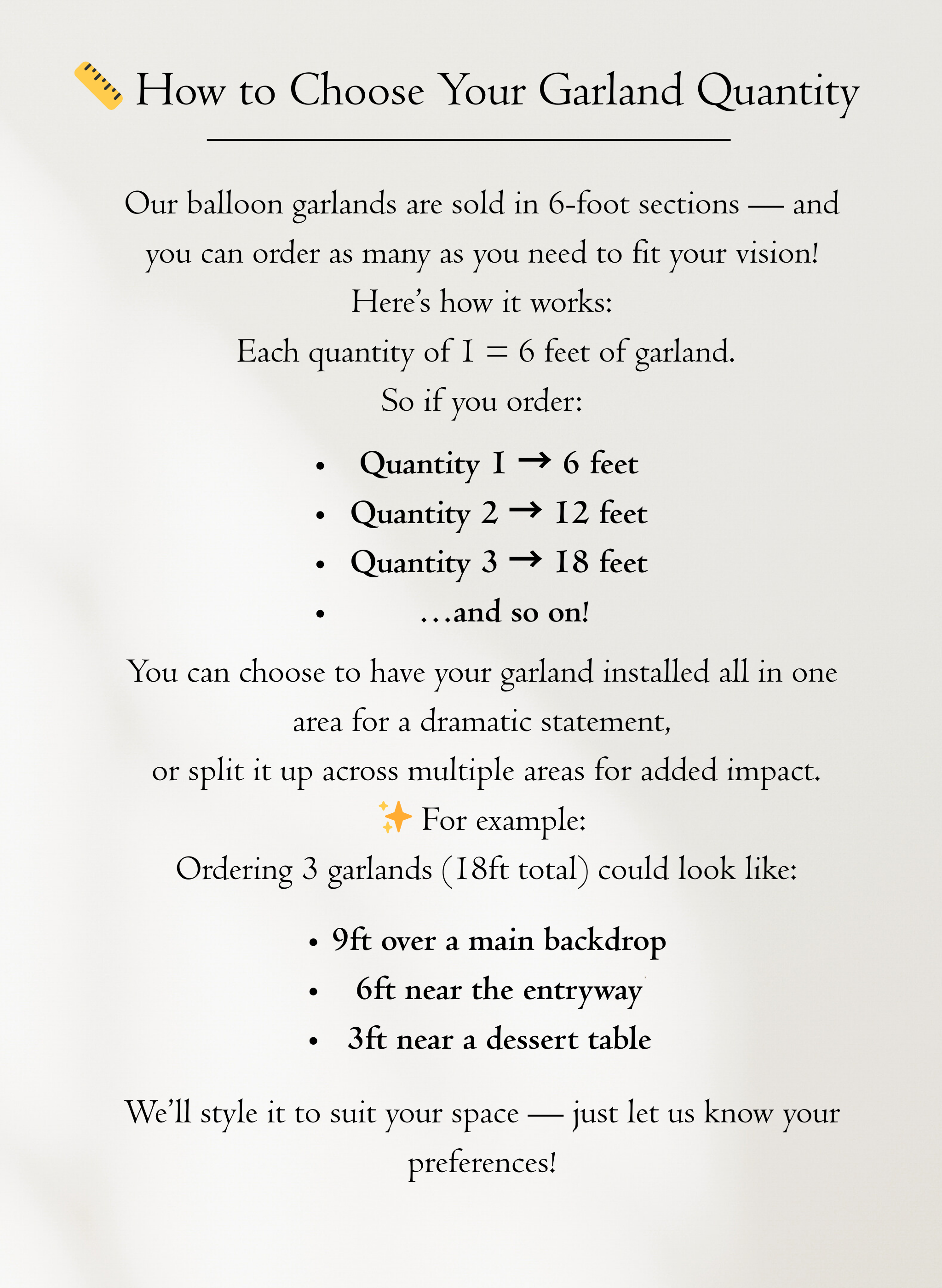 Customizable - The Balloon Garland with Starburst