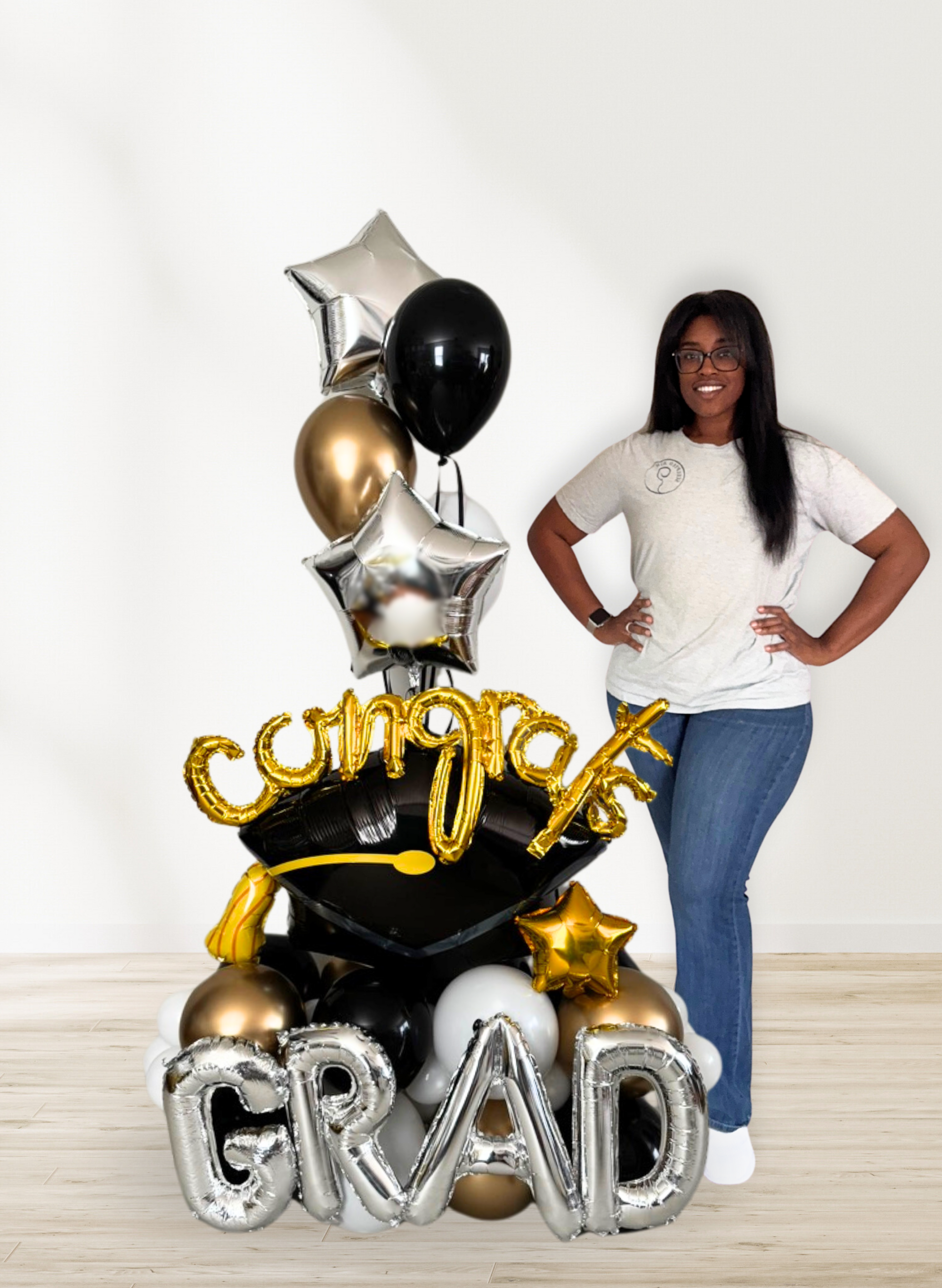 Graduation - Balloon Stack (Medium)