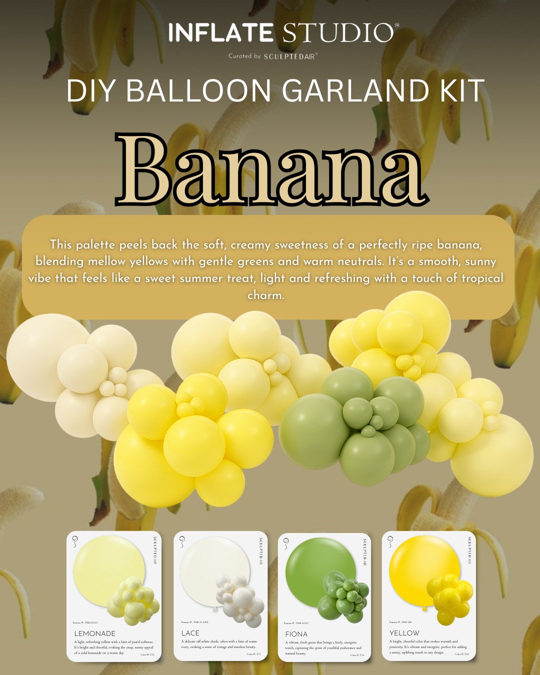 DIY KIT - The Balloon Garland - Banana