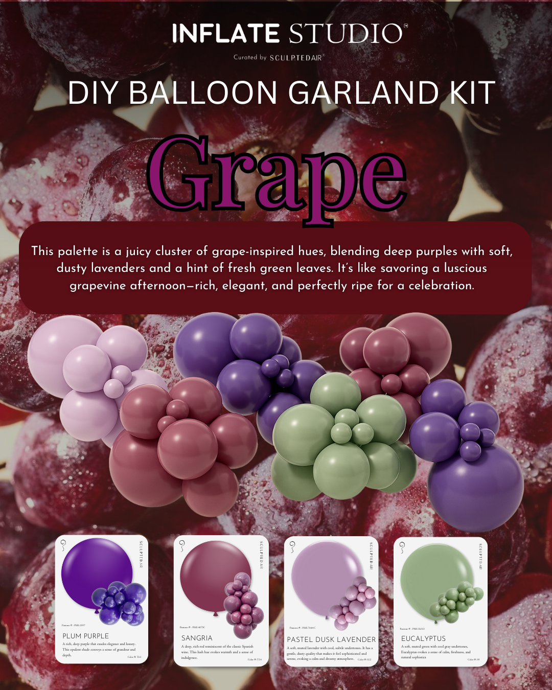 DIY KIT - The Balloon Garland - Grape