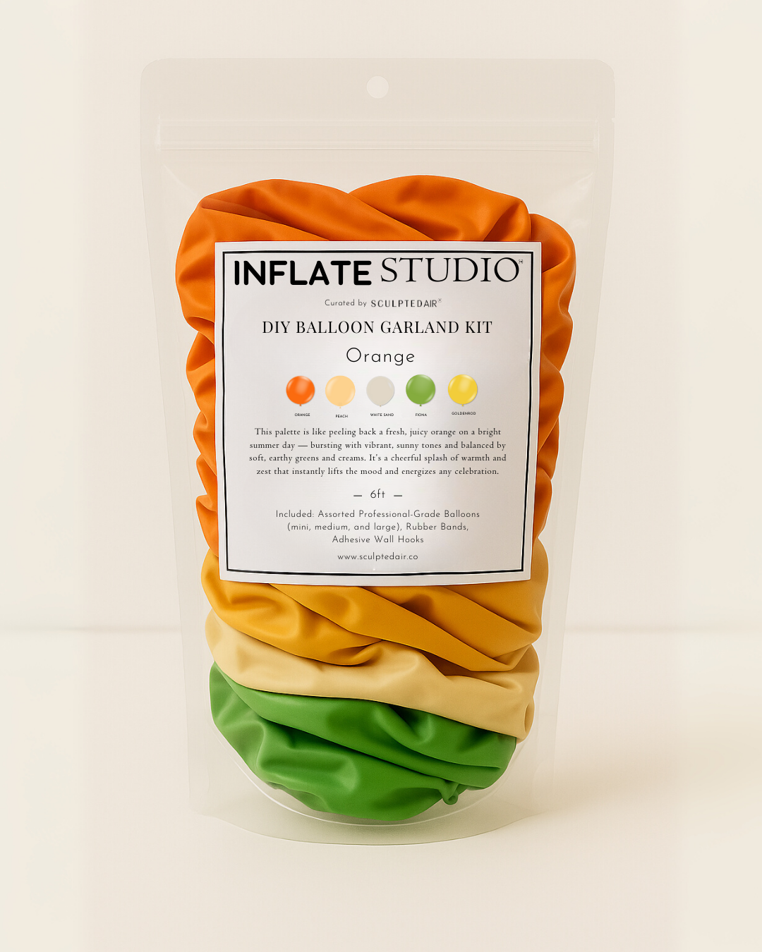 DIY KIT - The Balloon Garland - Orange