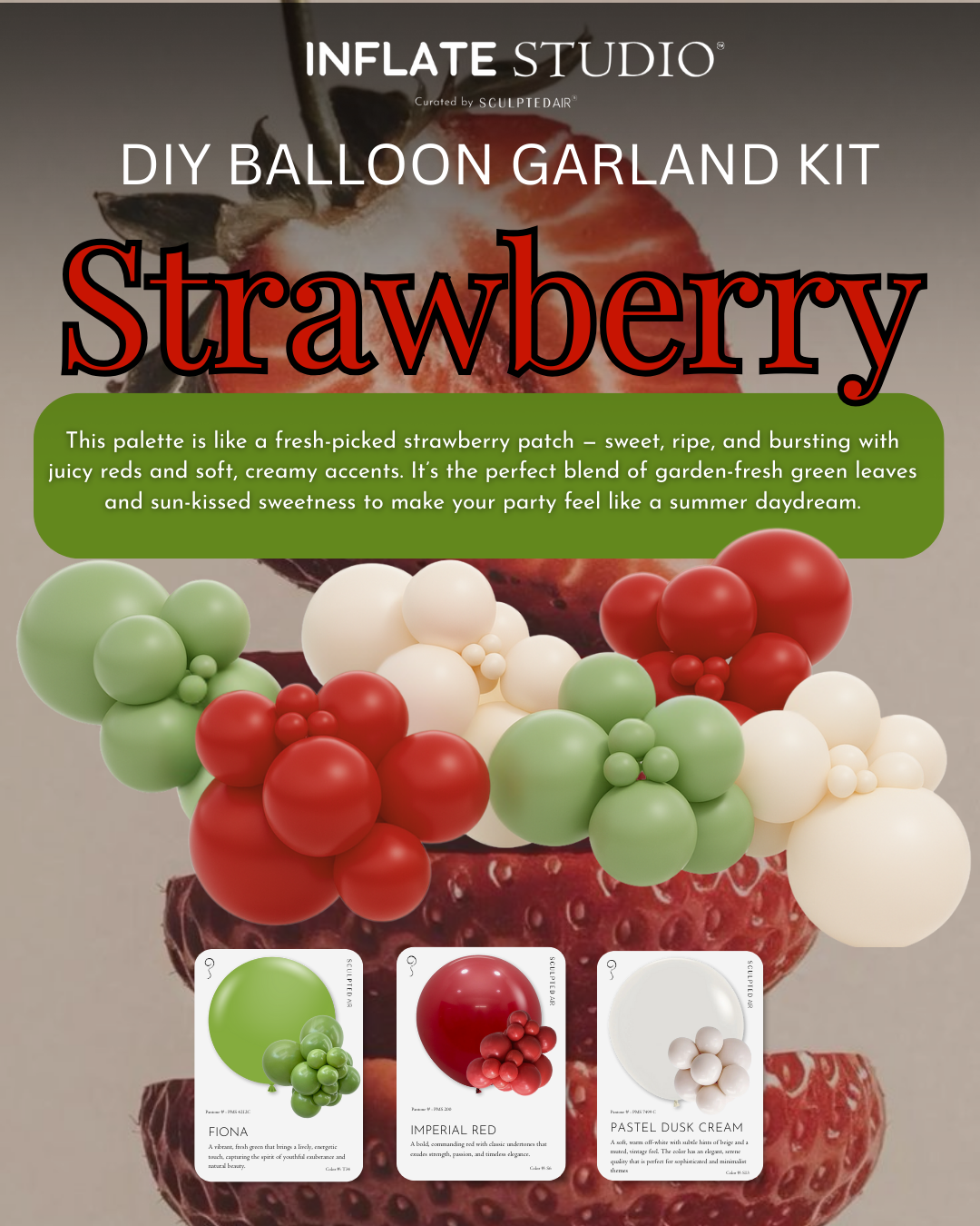 DIY KIT - The Balloon Garland - Strawberry