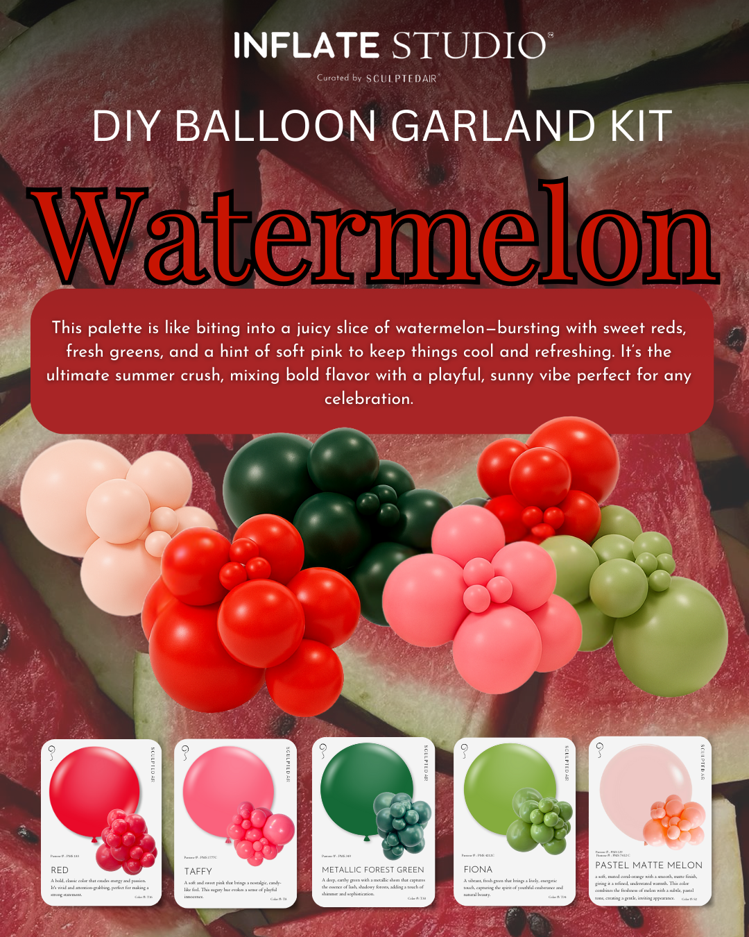 DIY KIT - The Balloon Garland - Watermelon